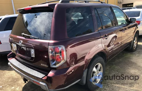 2007 Honda Pilot Exl из США, поврежденный, VIN 2HKYF18697H532313